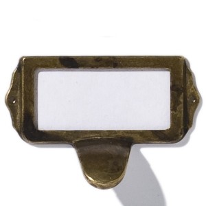 Porte Etiquette Laiton...