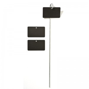 Etiquettes Zinc Noir Rectangle 2