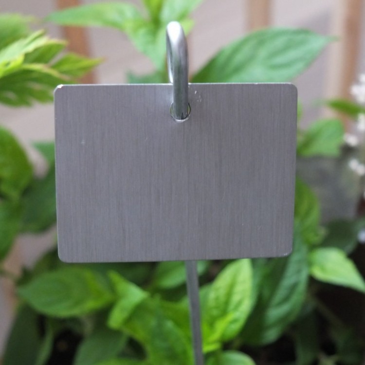 Etiquettes Zinc Mat Rectangle