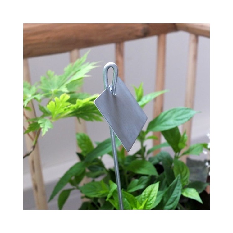 Etiquettes Zinc Mat Rectangle