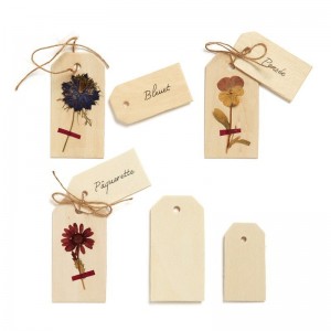 Etiquettes américaines en bois