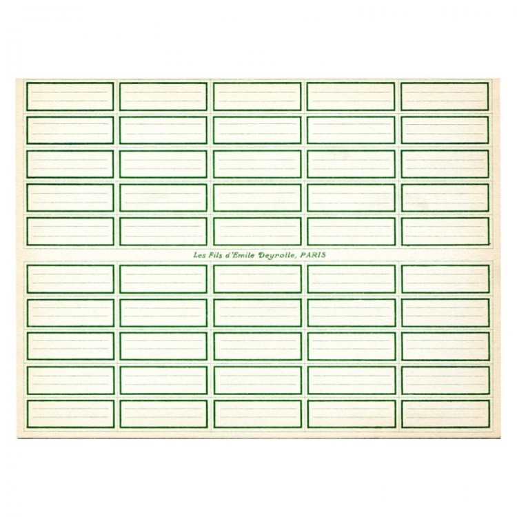 Etiquettes Entomologiques