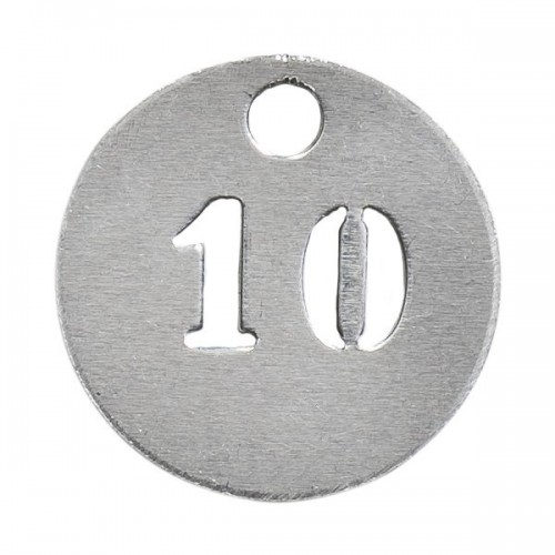 Jetons numérotés aluminium