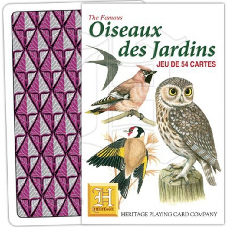 jeu de cartes oiseaux des jardins