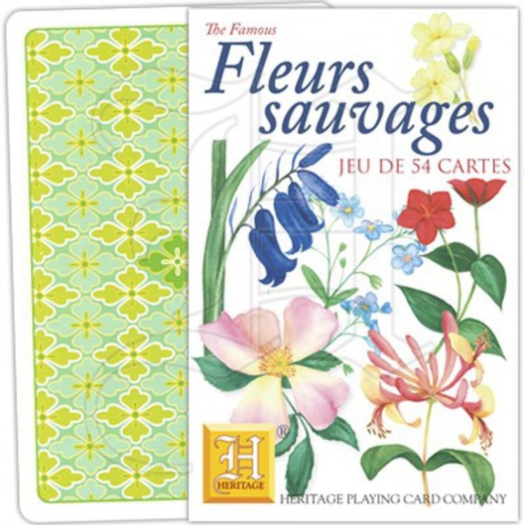 Jeu de Cartes Fleurs Sauvages