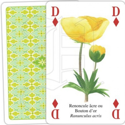 Jeu de Cartes Fleurs Sauvages