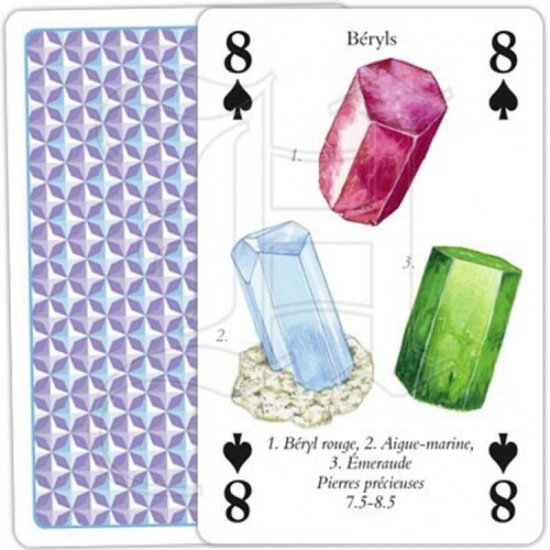 Jeu de cartes Pierres précieuses et minéraux, Heritage Playing cards