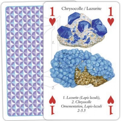 Jeu de cartes Pierres précieuses et minéraux, Heritage Playing cards