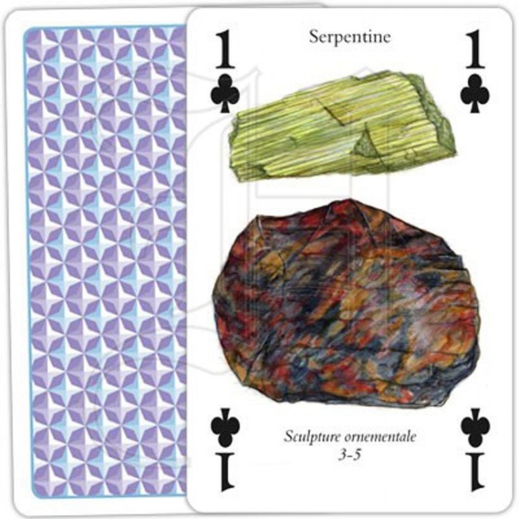 Jeu de cartes Pierres précieuses et minéraux, Heritage Playing cards