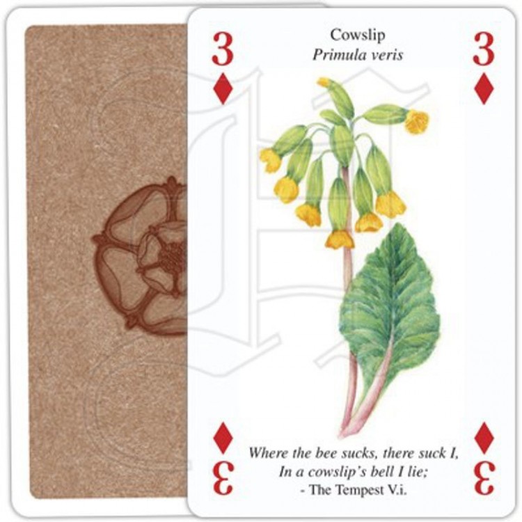 Jeu de Cartes Shakespeare's Flowers