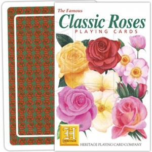 jeu de cartes classic roses