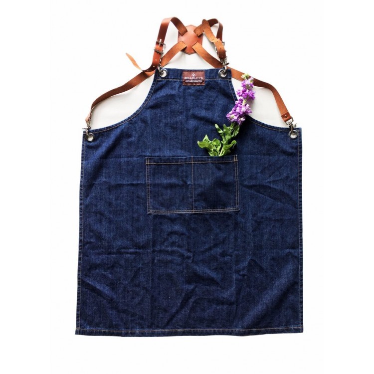 Tablier de jardin Jean Denim et cuir