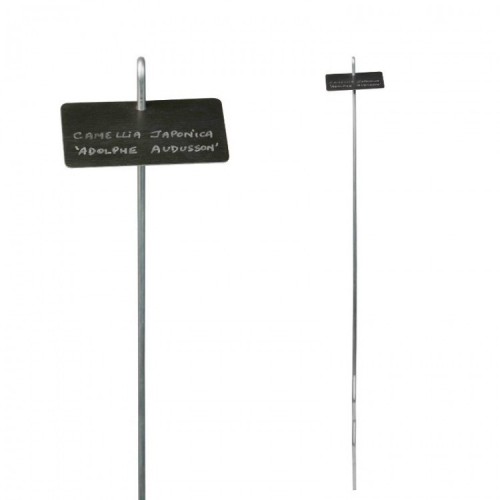 Etiquette & Support 'Thouin' zinc noir