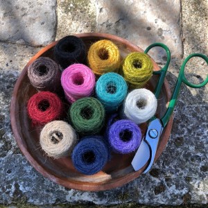Ficelle de jute colorée 2