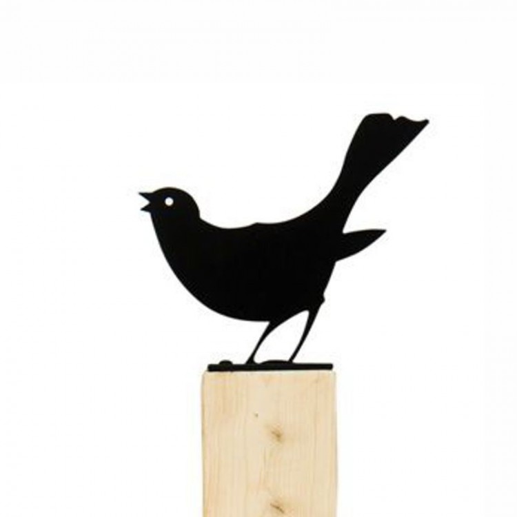 silhouette merle métal