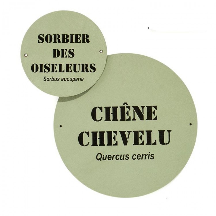 Etiquette Botanique Gravée Trespa