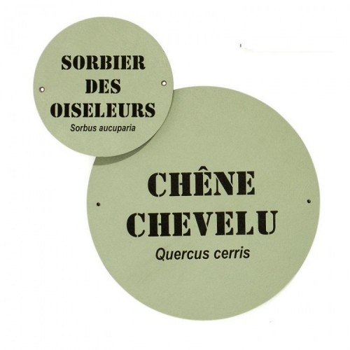 Etiquette Botanique Gravée Trespa