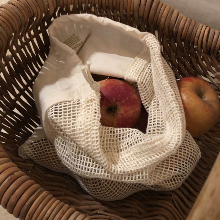 sac fruits et légumes coton bio réutilisable botanique éditions