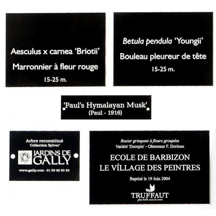 Etiquette Botanique Aluminium Anodisé...