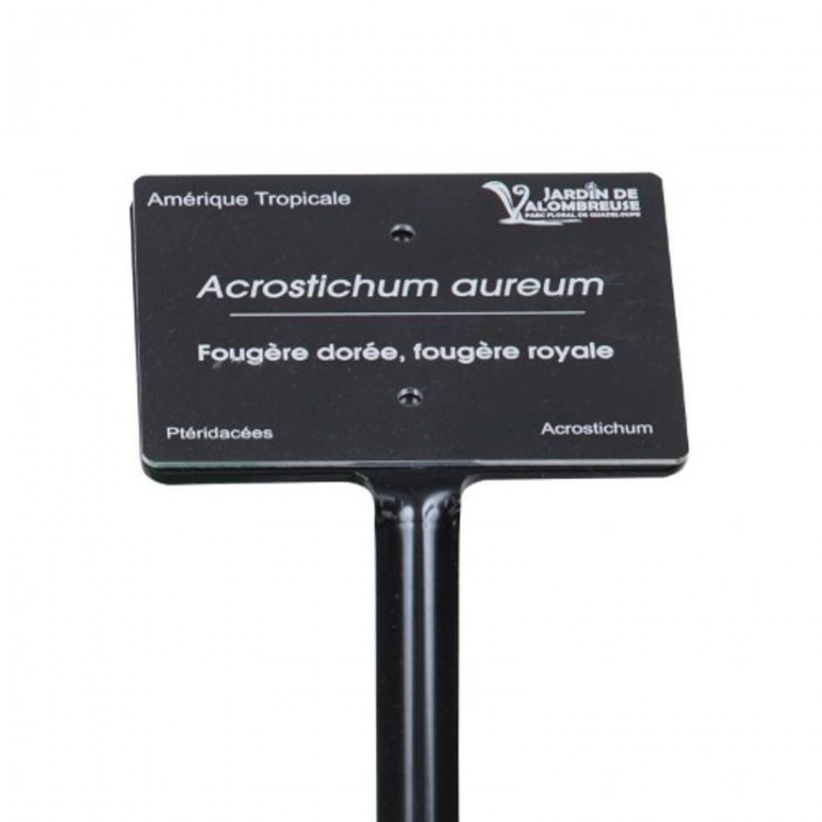Plaque gravée sur Aluminium Naturel format sur mesure