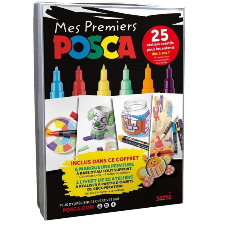 Coffret Feutres Mes Premiers Posca, Feutres Loisirs Créatifs - Botanique  Editions