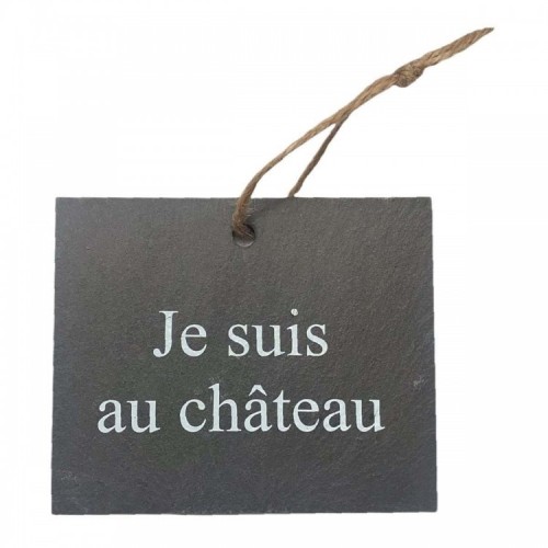 Etiquette Ardoise Je suis au château Etiquette Ardoise Je suis au château