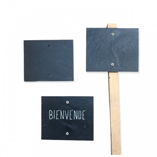 Etiquette Ardoise 2 perfo