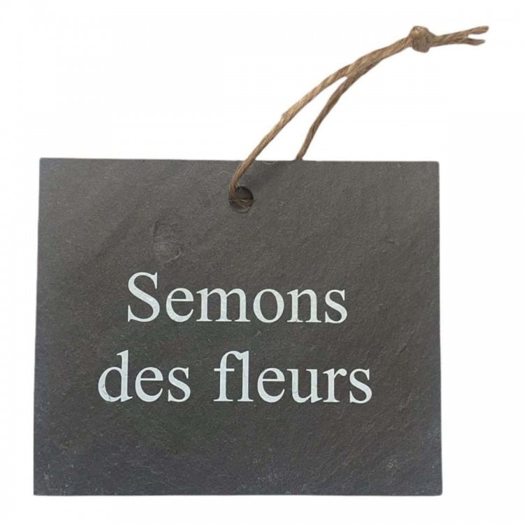 Ardoise Semons des fleurs