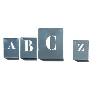Tampon pochoir éponge double densité avec support - les lettres minuscules