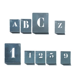 Pochoirs Chiffre en Métal 2