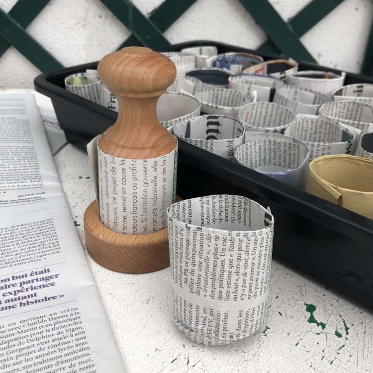 Presse Bois pour Semis Paper Pot Press