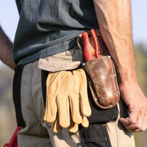 DIY Doctor - 1 Paire De Gants De Jardinage En Cuir Unisexes - Femmes et  Gant Jardinage Homme - Gants De Travail En Cuir - Gants Bois - Taille  Unique