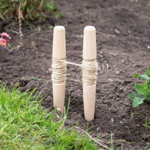 Cordeau de jardin en bois 2