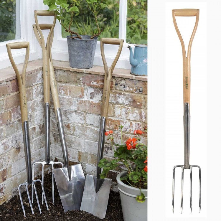 Grand outils de jardinage à main, Bêche, Fourche, Râteau, Louchet