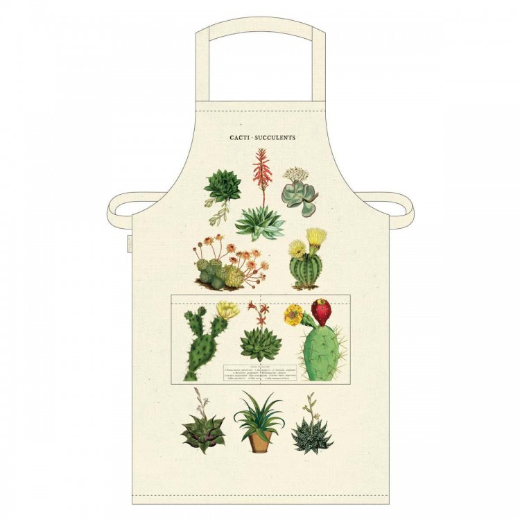 Tablier de Jardin Cactus & Succulentes Cavallini