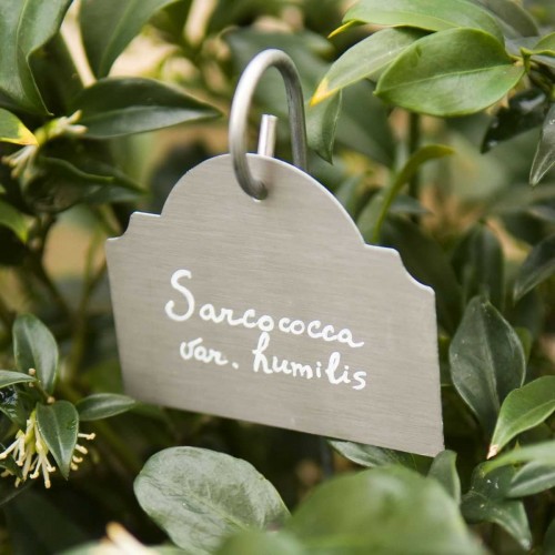 Etiquettes zinc Le Lude, supports et feutre