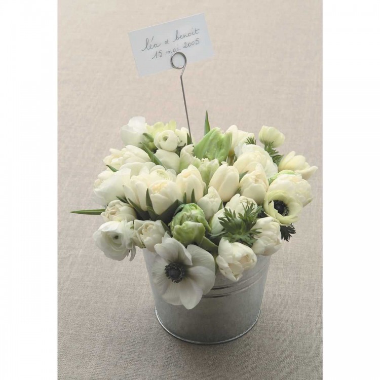 seau zinc centre de table