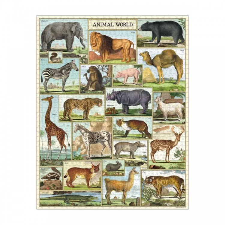Puzzle vintage Animaux Cavallini