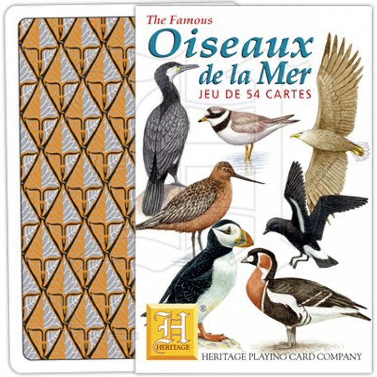 Jeu de 54 cartes Oiseaux de la Mer