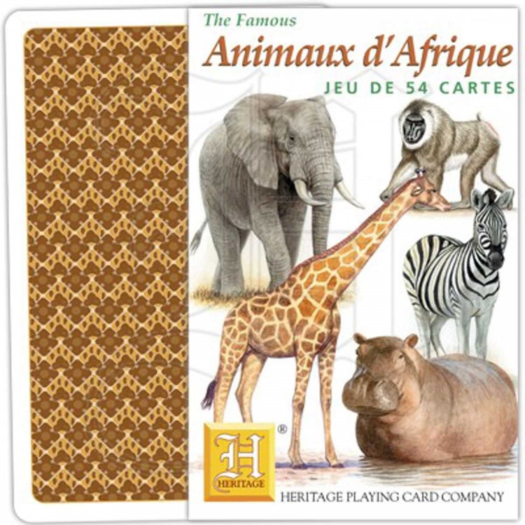 Jeu de cartes Animaux d'Afrique