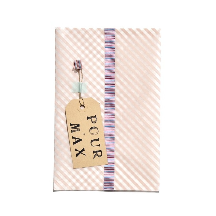 Papier Mt Wrap 'Stripe Momo'