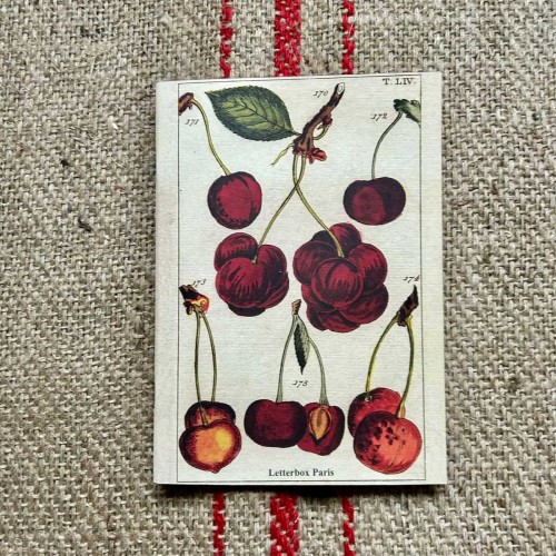 Cahier A5 cerises, cahier de notes