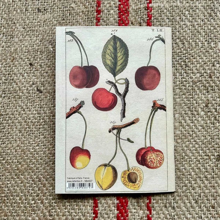 Cahier A5 cerises, cahier de notes