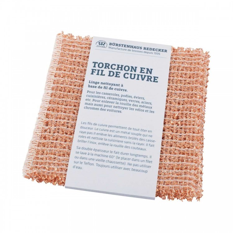 Torchon fibre de cuivre de Redecker