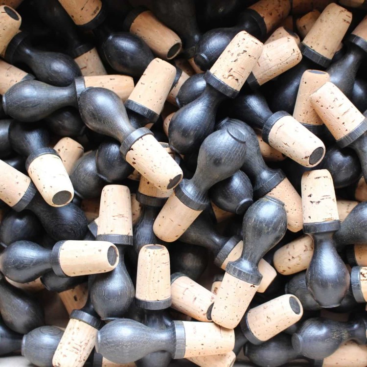 Bouchon de Bouteille en Chêne Noirci...
