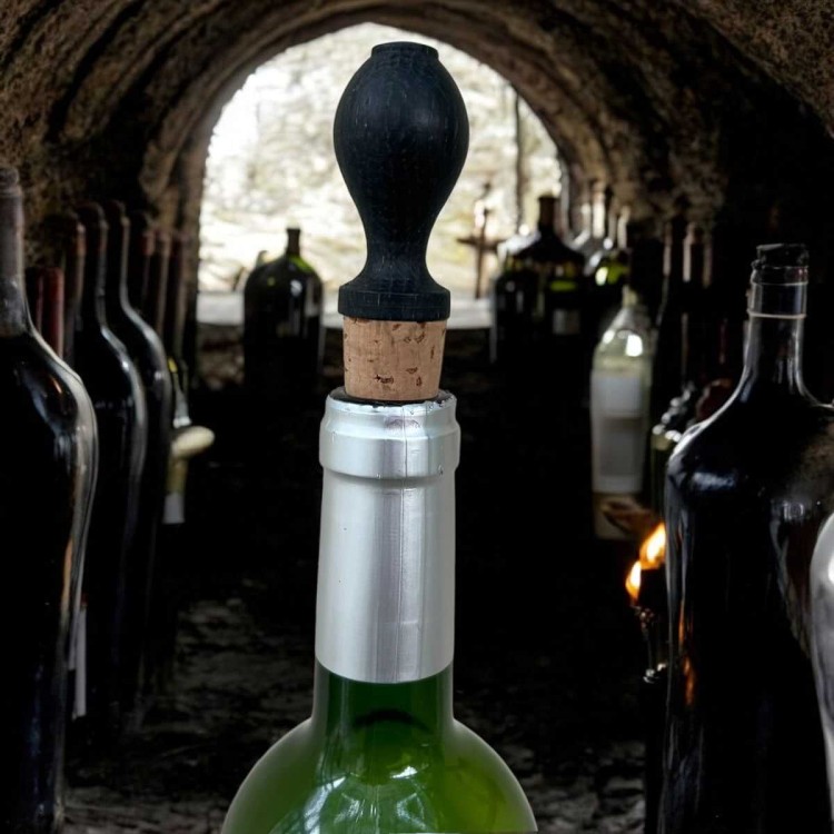 Bouchon de Bouteille en Chêne Noirci...