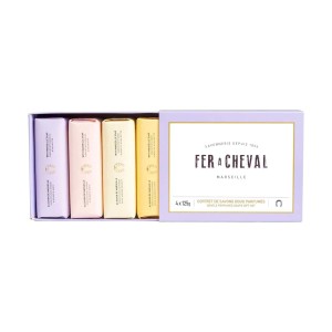 Coffret de 4 Savons Doux Parfumés, Fer à Cheval