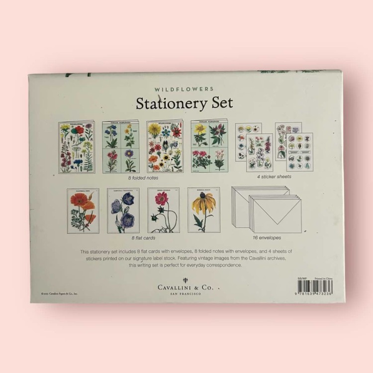 Coffret de cartes "Wildflowers" Cavallini