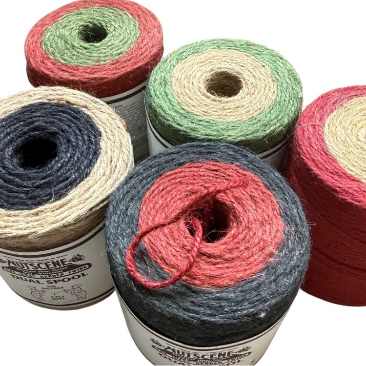 Ficelle de jute naturelle biodégradable 2 couleurs