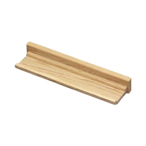 Cimaise murale en chêne massif huilé pour exposer tableaux et objets décoratifs Modèle Moyen